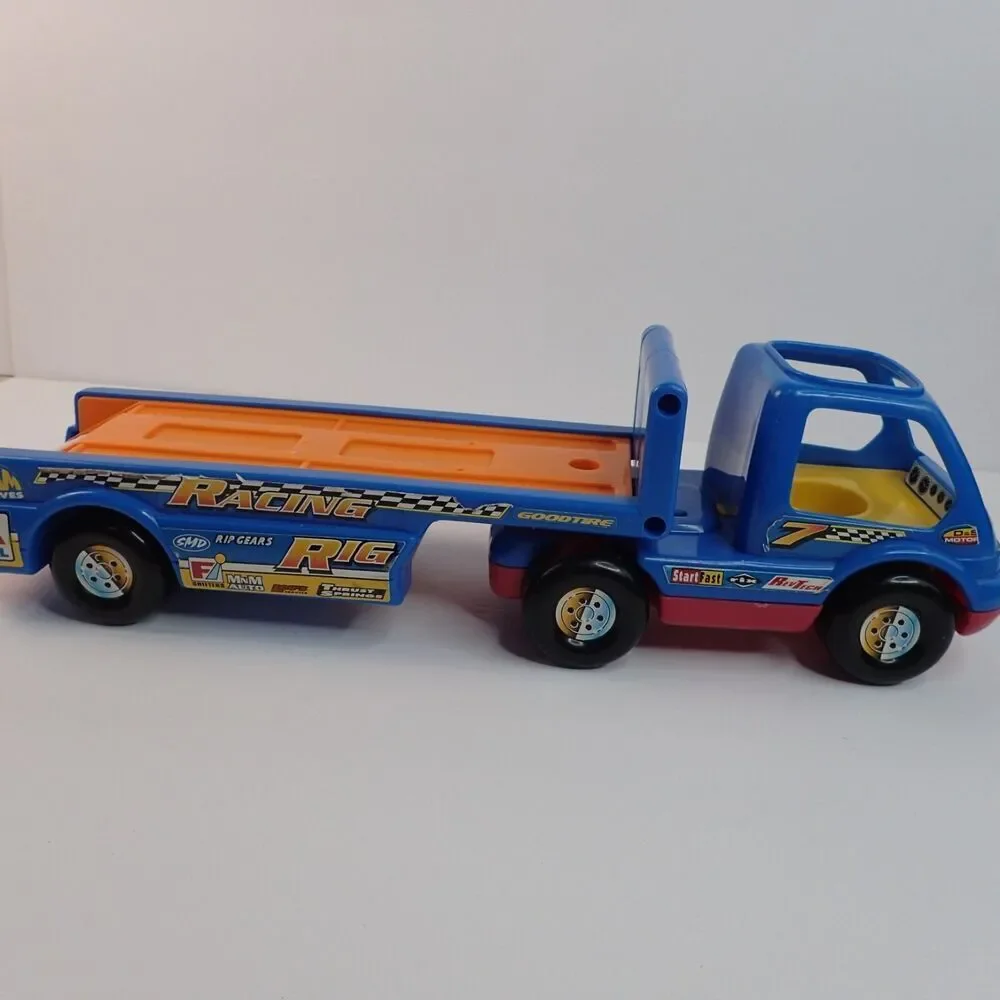 Shelcore Light N Chunky Racing Rig Truck & Trailer with Sound Vintage 1998